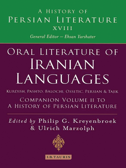 Title details for Oral Literature of Iranian Languages by Ulrich Marzolph - Available